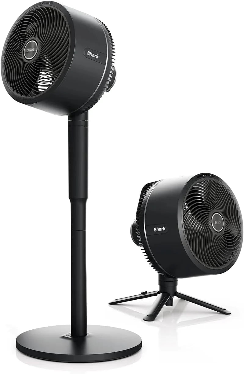 Shark FlexBreeze 2-in-1-Ventilator mit hoher Geschwindigkeit, Hybrid-Ventilator mit Kabel und kabellos, für den Innen- und Außenbereich, mit Fernbedienung, Neigung, verstellbar, UV-beständig und(modern or sleek)