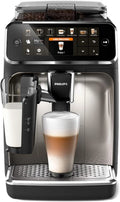 Philips Serie 5400 Kaffeevollautomat – LatteGo Milchsystem, 12 Kaffeespezialitten, Intuitives Display, 4 Benutzerprofile, Chrom (EP5447/90)(Chrom)