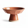 Wazon ceramiczny w kolorze brązowym o wymiarach 24 x 24 x 10cm
