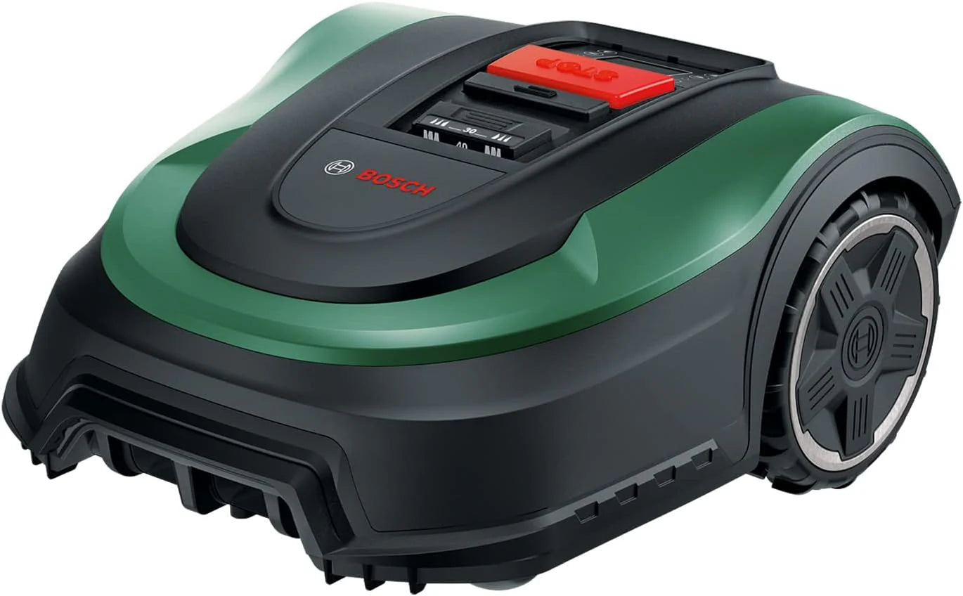 Bosch robotgräsklippare Indego XS 300 (med integrerat 18V-batteri, dockningsstation ingår, klippbredd 19 cm, för gräsmattor upp till 300 m2, i kartongförpackning)(Smart Connect/Indego M+ 700)