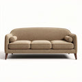 Sofa trzyosobowa w kolorze beżowym z materiału tkaninowego 200 x 90 x 80cm