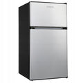 LODÓWKA MAŁA chłodziarka zamrażarka hotelowa biurowa srebrna LED 88l. 86cm