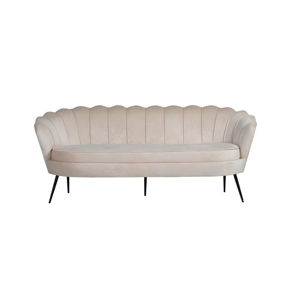 Venture Home 3-sitssoffa Calais Sammet(Beige)
