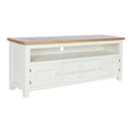 TV-möbler DKD Home Decor Beige Naturell Paulowniaträ 134,5 x 35 x 55 cm