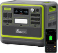 FOSSiBOT F2400 Generator solarny, 2048 Wh LiFePO4 akumulator zapasowy z wyjściami 24000 W AC (4600 W Peak)(F2400 Zielony)