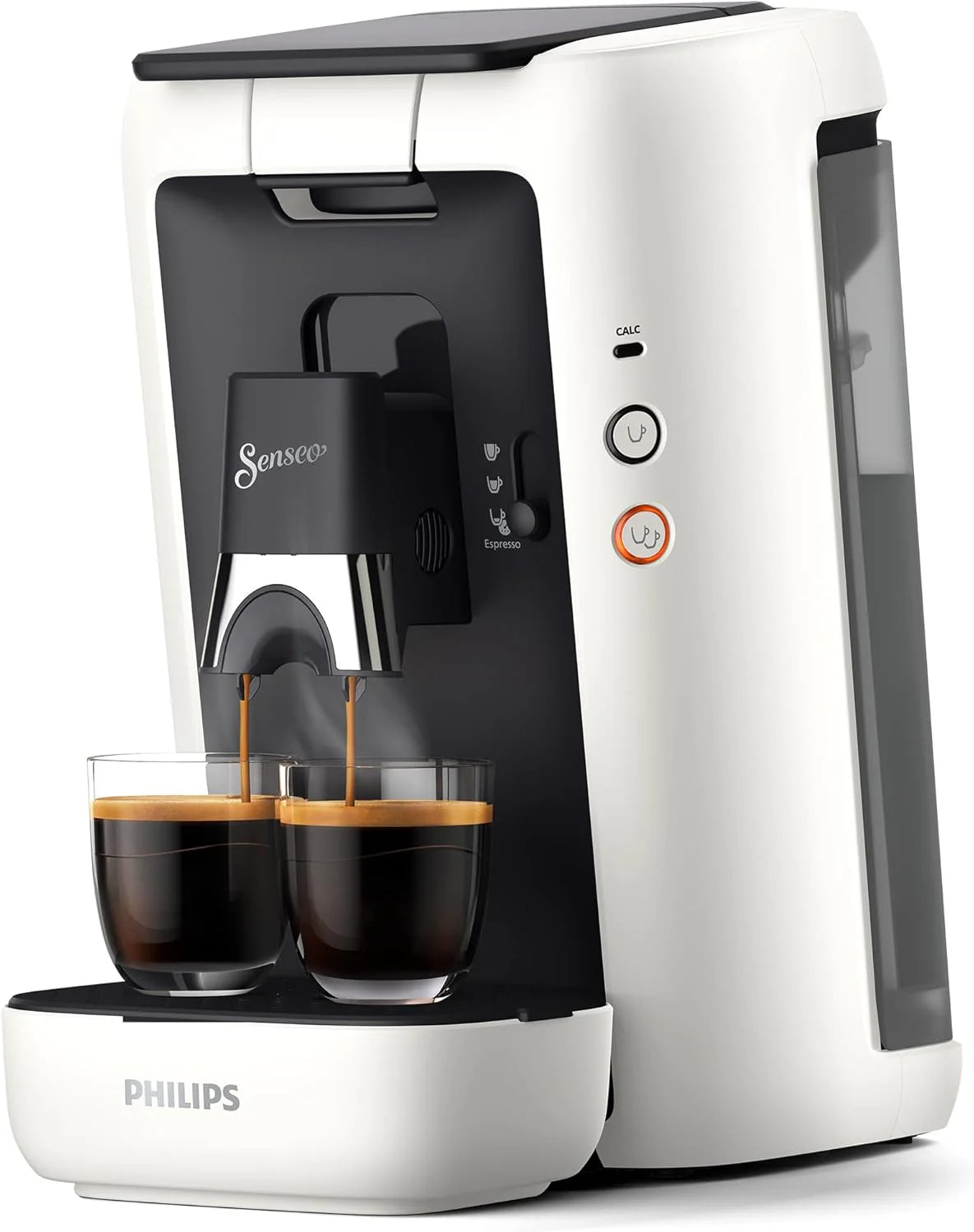 Philips Senseo Maestro Kaffeepadmaschine mit Kaffeestrkewahl und Memo-Funktion, 1,2 Liter Wasserbehlter, Grünes Produkt, Farbe: Rot (CSA260/90)(Wei)