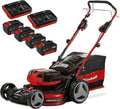 Einhell Akku-Rasenmher GE-CM 36/47 S HW Li Kit Power X-Change (36 V, 47 cm Schnittbreite, bis 700 m, Brushless, Radantrieb, 75 L Fangkorb, inkl. 4x 4,0 Ah + 2x Twincharger)(Expert)